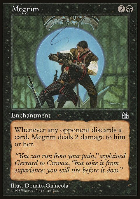 Megrim, Stronghold #62, Magic: The Gathering card