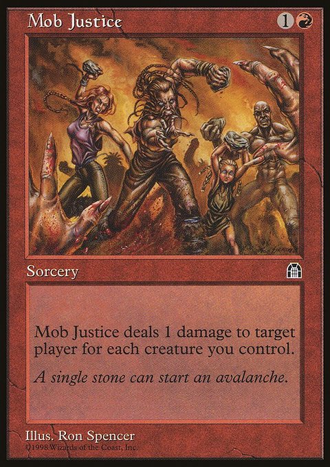 Mob Justice, Stronghold #90, Magic: The Gathering card
