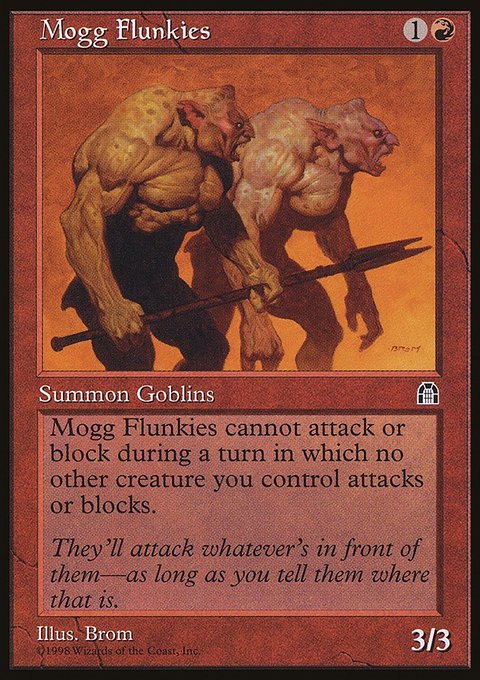 Mogg Flunkies, Stronghold #92, Magic: The Gathering card