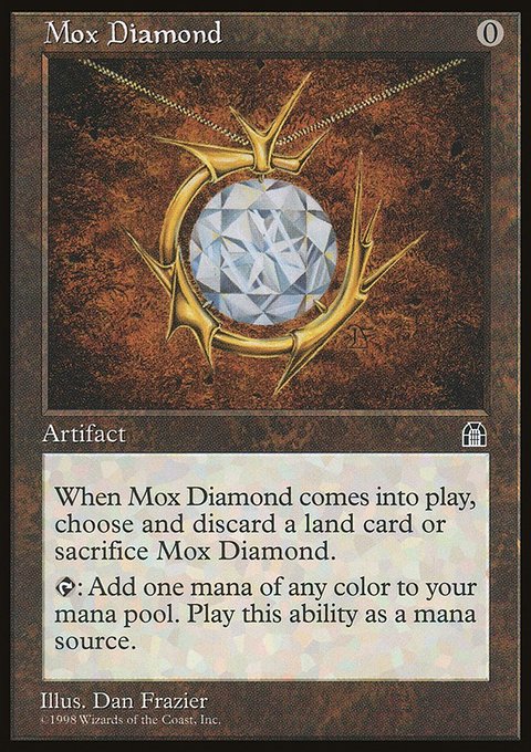 Mox Diamond, Stronghold #138, Magic: The Gathering card