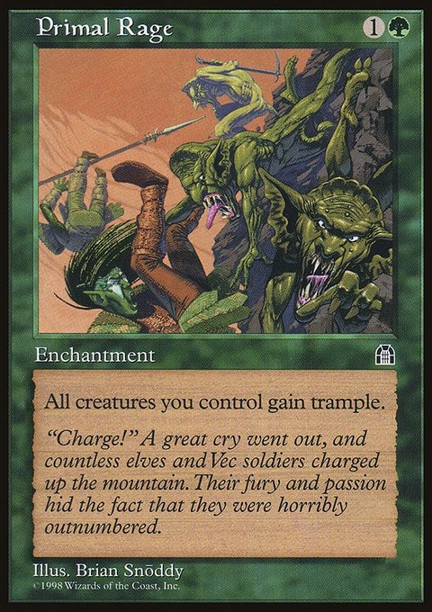 Primal Rage, Stronghold #112, Magic: The Gathering card