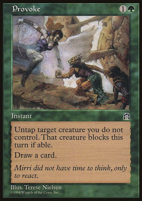 Provoke, Stronghold #113, Magic: The Gathering card