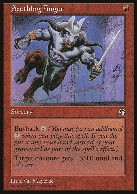 Seething Anger, Stronghold #96, Magic: The Gathering card
