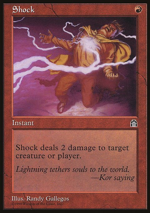 Shock, Stronghold #98, Magic: The Gathering card