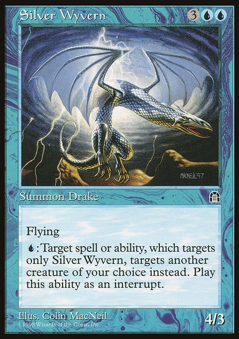 Silver Wyvern, Stronghold #43, Magic: The Gathering card