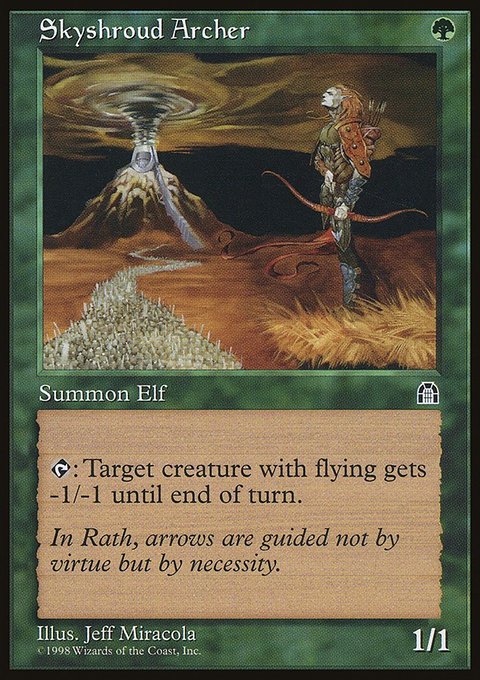Skyshroud Archer, Stronghold #114, Magic: The Gathering card