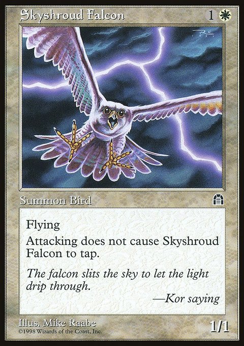 Skyshroud Falcon, Stronghold #16, Magic: The Gathering card