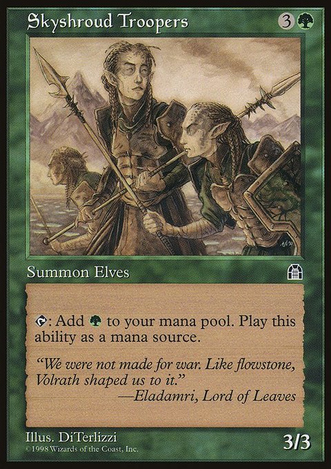 Skyshroud Troopers, Stronghold #115, Magic: The Gathering card