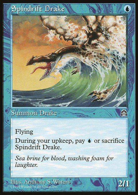 Spindrift Drake, Stronghold #44, Magic: The Gathering card