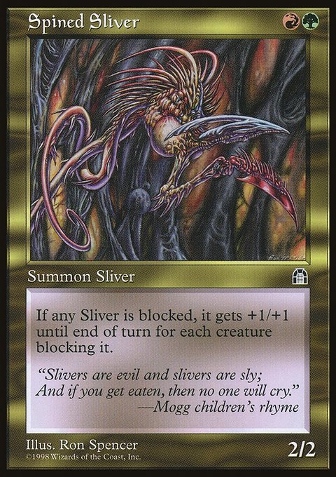 Spined Sliver, Stronghold #130, Magic: The Gathering card