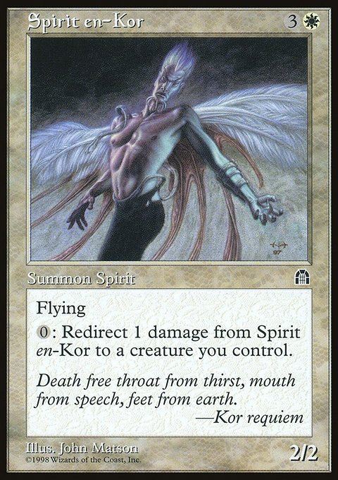 Spirit en-Kor, Stronghold #19, Magic: The Gathering card