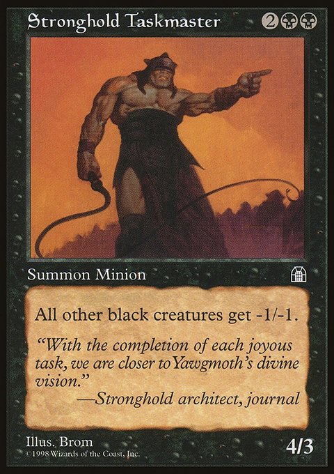 Stronghold Taskmaster, Stronghold #72, Magic: The Gathering card