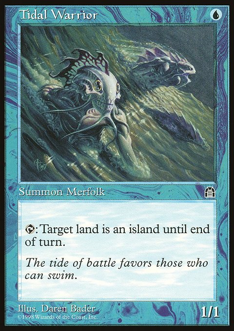 Tidal Warrior, Stronghold #47, Magic: The Gathering card