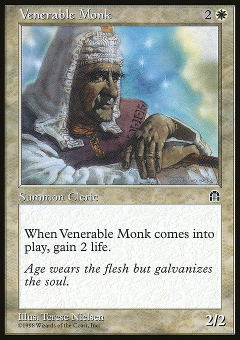 Venerable Monk, Stronghold #21, Magic: The Gathering card