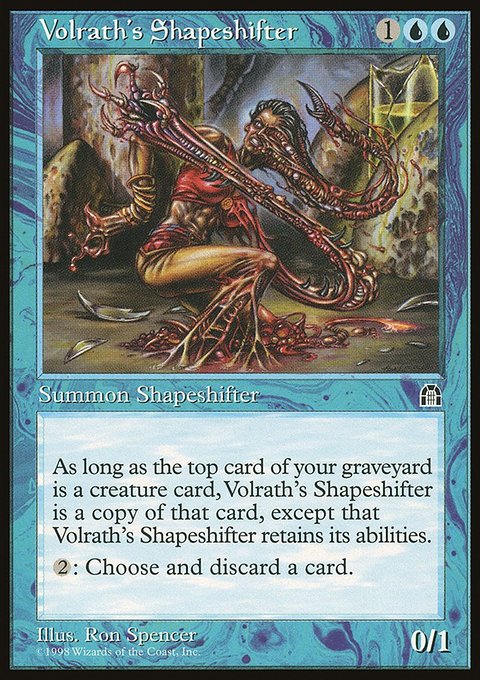 Volrath's Shapeshifter, Stronghold #48, Magic: The Gathering card