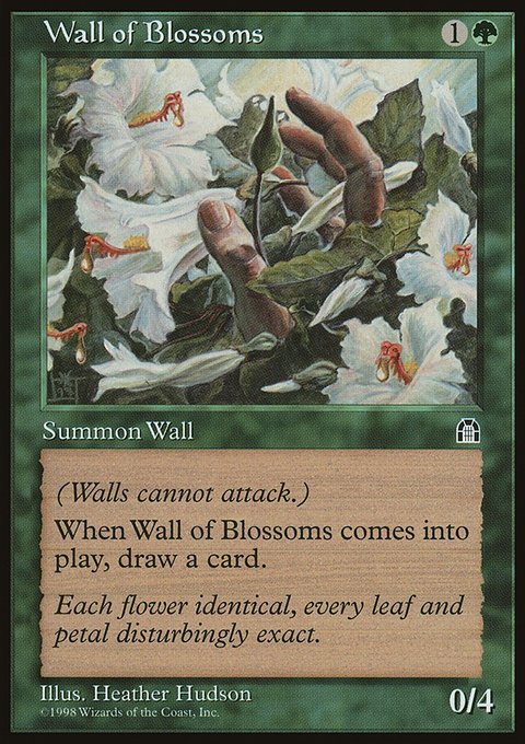 Wall of Blossoms, Stronghold #125, Magic: The Gathering card