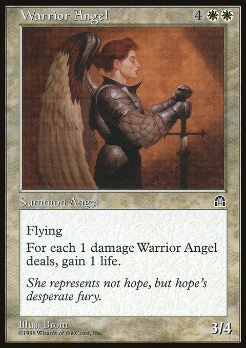 Warrior Angel, Stronghold #24, Magic: The Gathering card