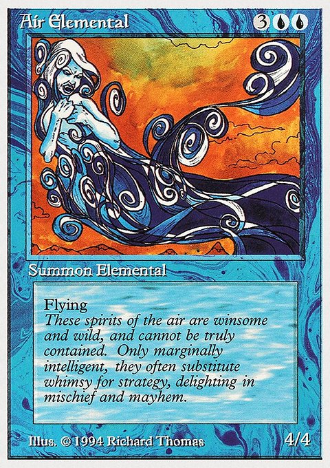 Air Elemental, Summer Magic / Edgar #47, Magic: The Gathering card