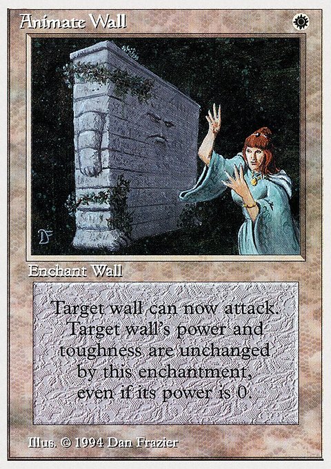 Animate Wall, Summer Magic / Edgar #1, Magic: The Gathering card