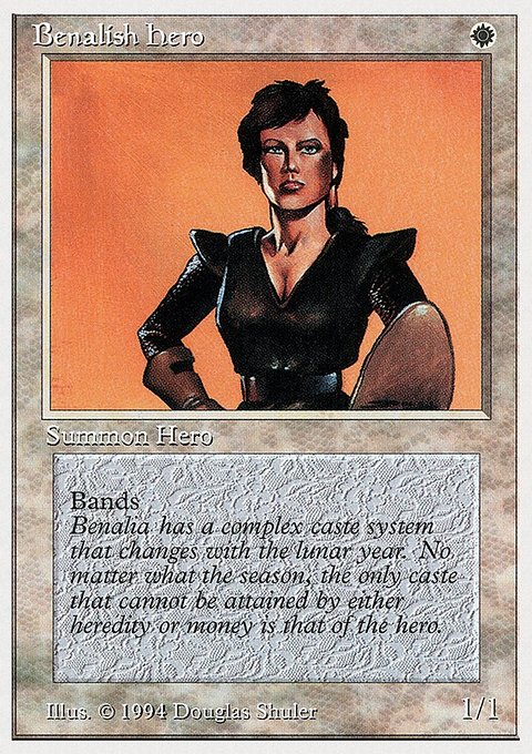 Benalish Hero, Summer Magic / Edgar #4, Magic: The Gathering card