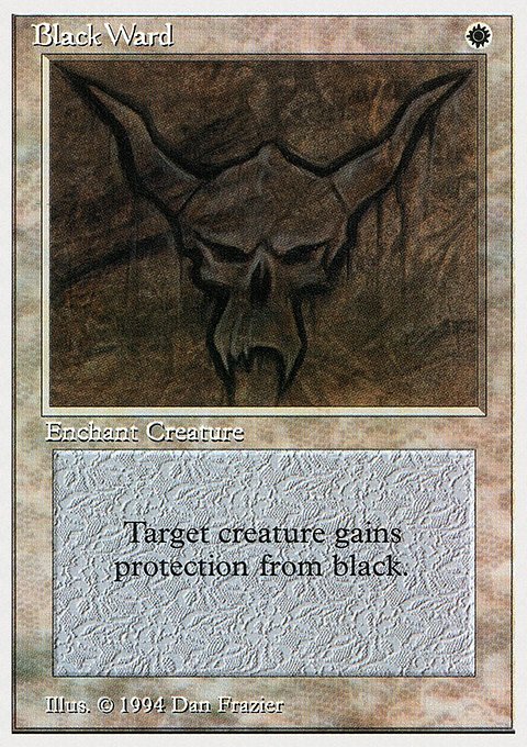 Black Ward, Summer Magic / Edgar #5, Magic: The Gathering card