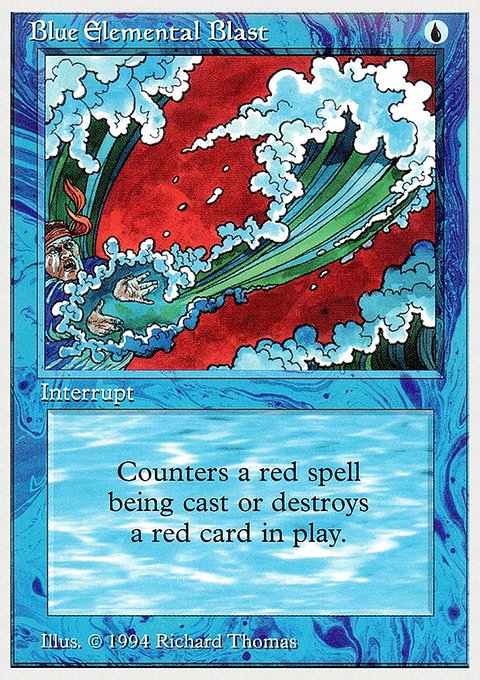 Blue Elemental Blast, Summer Magic / Edgar #49, Magic: The Gathering card