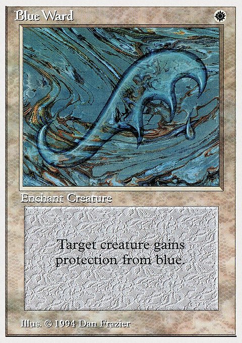 Blue Ward, Summer Magic / Edgar #7, Magic: The Gathering card