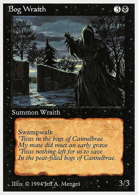 Bog Wraith, Summer Magic / Edgar #96, Magic: The Gathering card