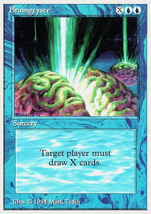 Braingeyser, Summer Magic / Edgar #50, Magic: The Gathering card