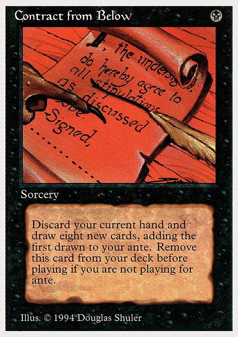 Contract from Below, Summer Magic / Edgar #97, Magic: The Gathering card