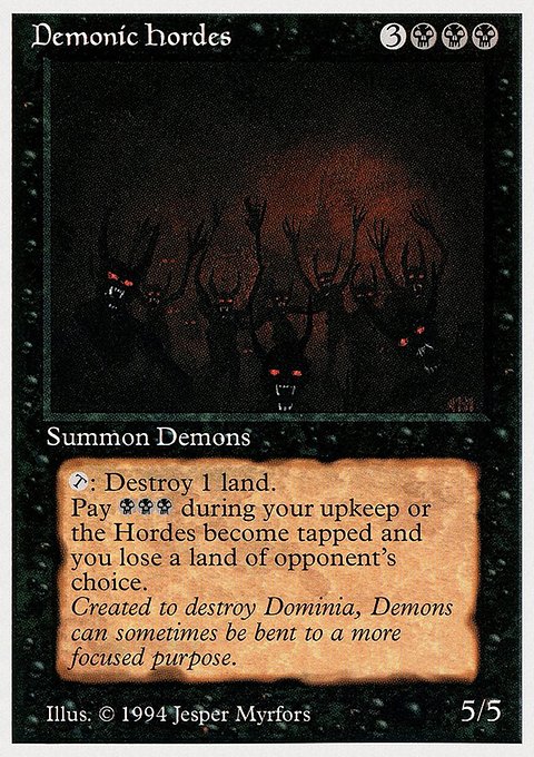 Demonic Hordes, Summer Magic / Edgar #104, Magic: The Gathering card
