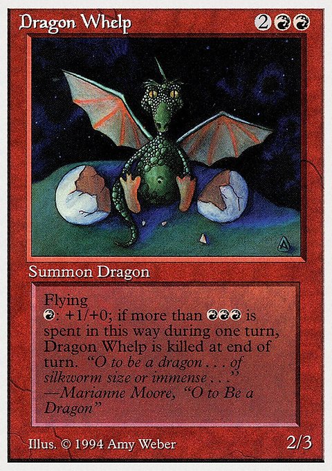 Dragon Whelp, Summer Magic / Edgar #143, Magic: The Gathering card