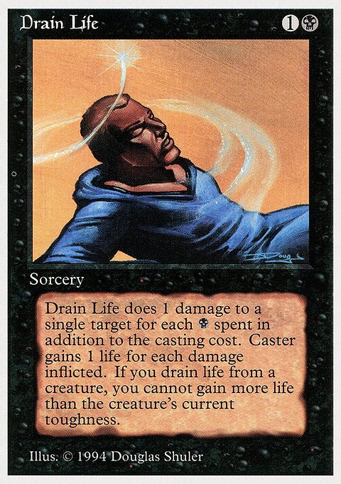 Drain Life, Summer Magic / Edgar #106, Magic: The Gathering card