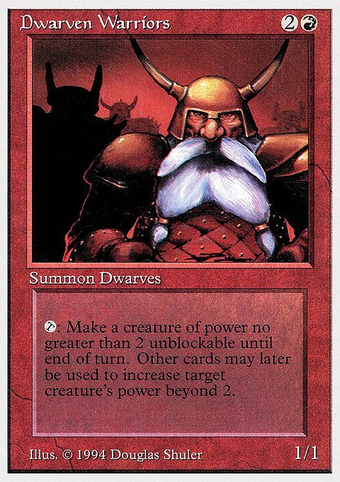Dwarven Warriors, Summer Magic / Edgar #144, Magic: The Gathering card