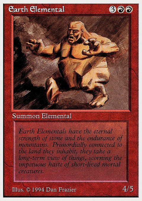Earth Elemental, Summer Magic / Edgar #146, Magic: The Gathering card