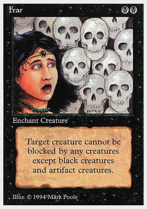 Fear, Summer Magic / Edgar #111, Magic: The Gathering card