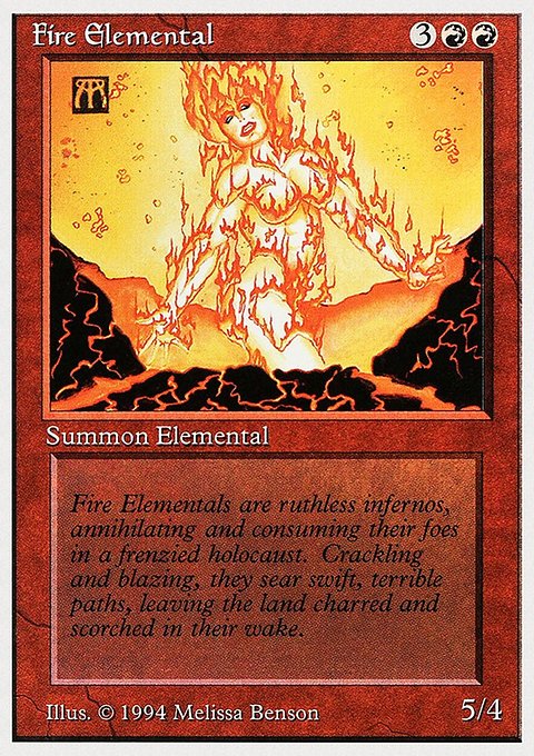Fire Elemental, Summer Magic / Edgar #149, Magic: The Gathering card