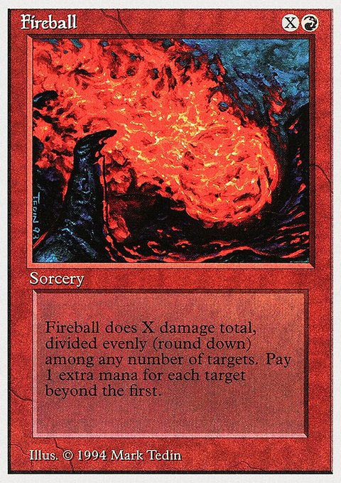 Fireball, Summer Magic / Edgar #150, Magic: The Gathering card