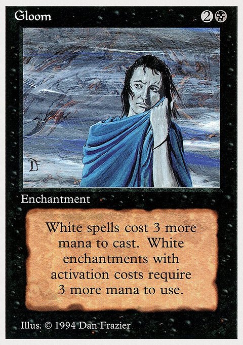 Gloom, Summer Magic / Edgar #113, Magic: The Gathering card