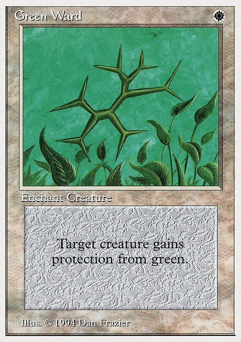 Green Ward, Summer Magic / Edgar #20, Magic: The Gathering card