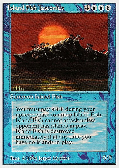 Island Fish Jasconius, Summer Magic / Edgar #61, Magic: The Gathering card