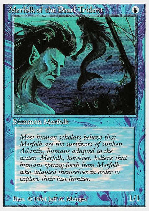 Merfolk of the Pearl Trident, Summer Magic / Edgar #68, Magic: The Gathering card