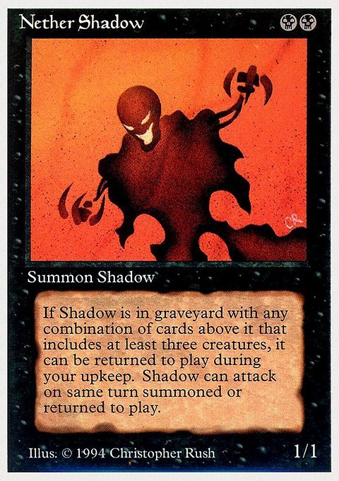 Nether Shadow, Summer Magic / Edgar #118, Magic: The Gathering card