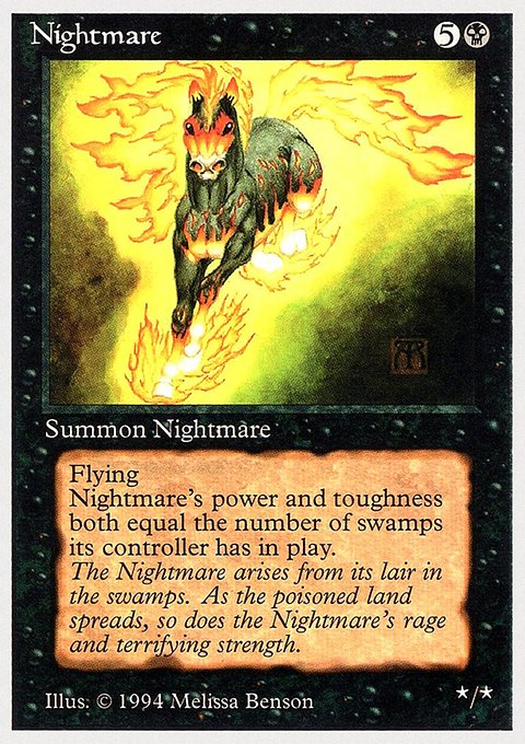 Nightmare, Summer Magic / Edgar #120, Magic: The Gathering card