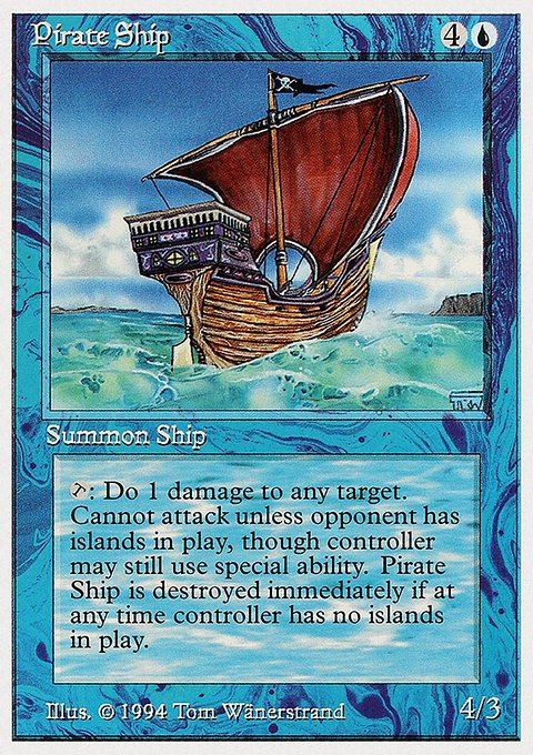 Pirate Ship, Summer Magic / Edgar #72, Magic: The Gathering card