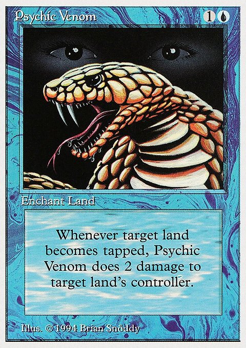 Psychic Venom, Summer Magic / Edgar #76, Magic: The Gathering card
