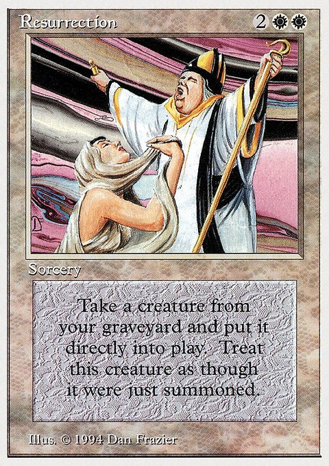Resurrection, Summer Magic / Edgar #34, Magic: The Gathering card