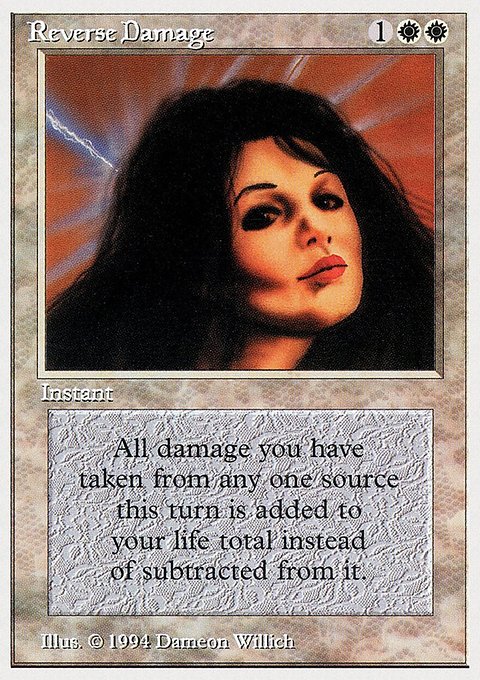 Reverse Damage, Summer Magic / Edgar #35, Magic: The Gathering card