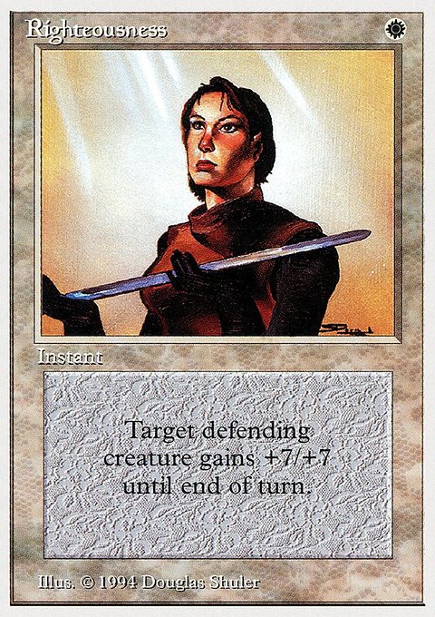 Righteousness, Summer Magic / Edgar #37, Magic: The Gathering card