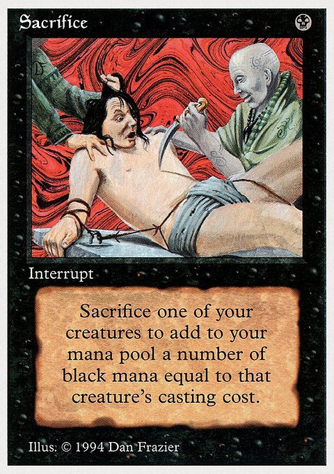 Sacrifice, Summer Magic / Edgar #126, Magic: The Gathering card